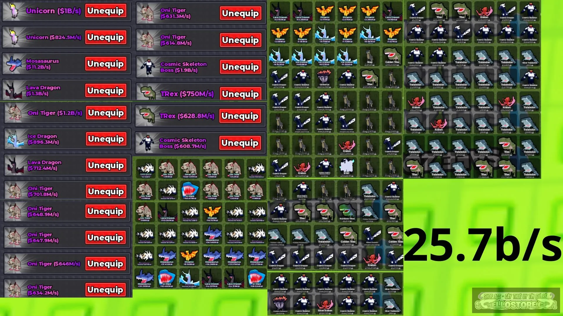 Acc Steal An Egg 25.7B/s 18/18 slot