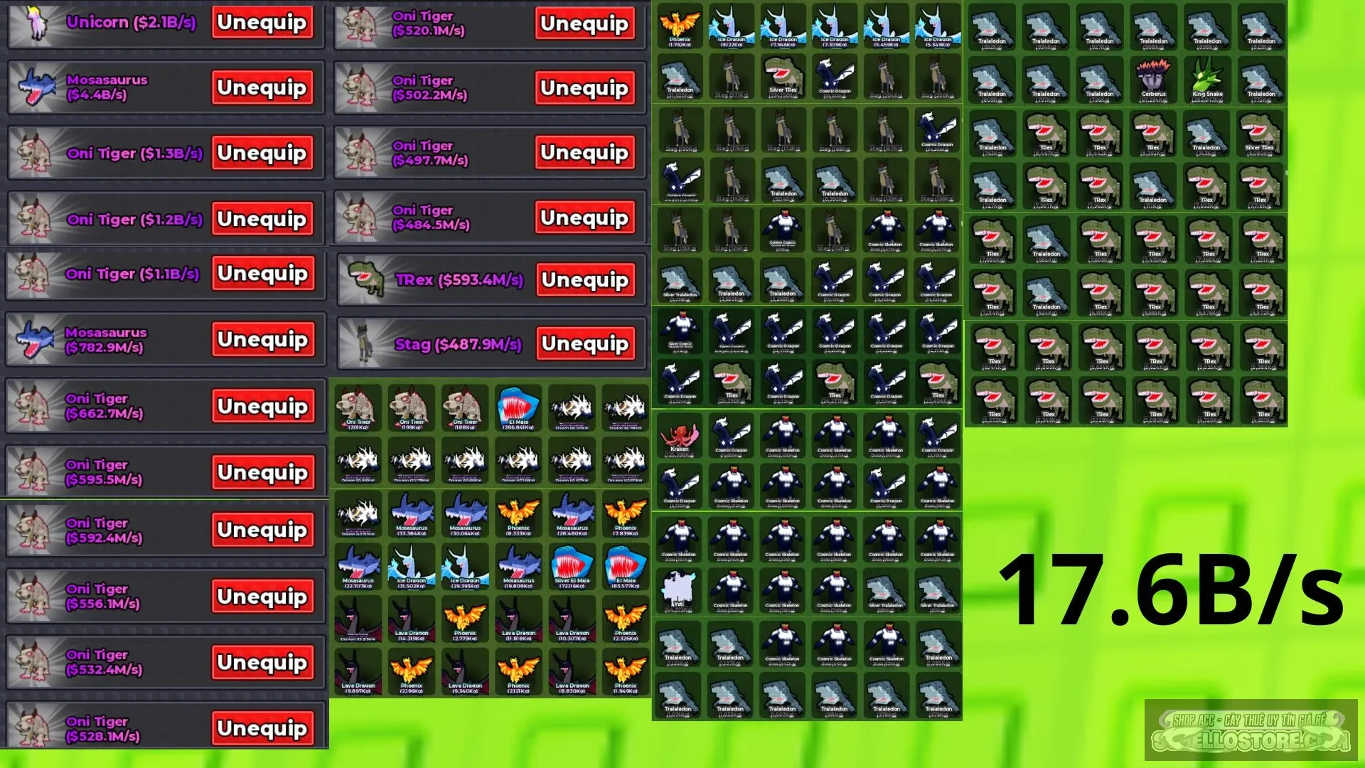 Acc Steal An Egg 17.6B/s 18/18 slot