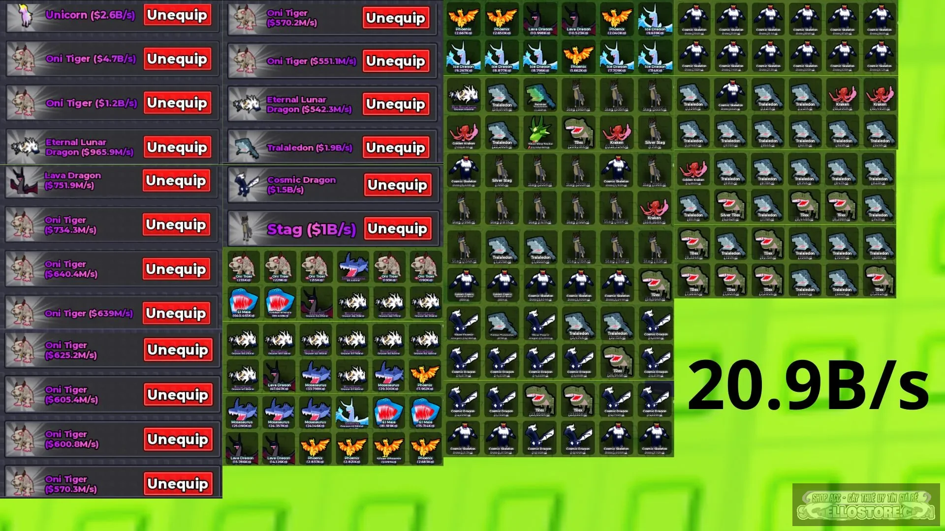 Acc Steal An Egg 20.9B/s 18/18 slot