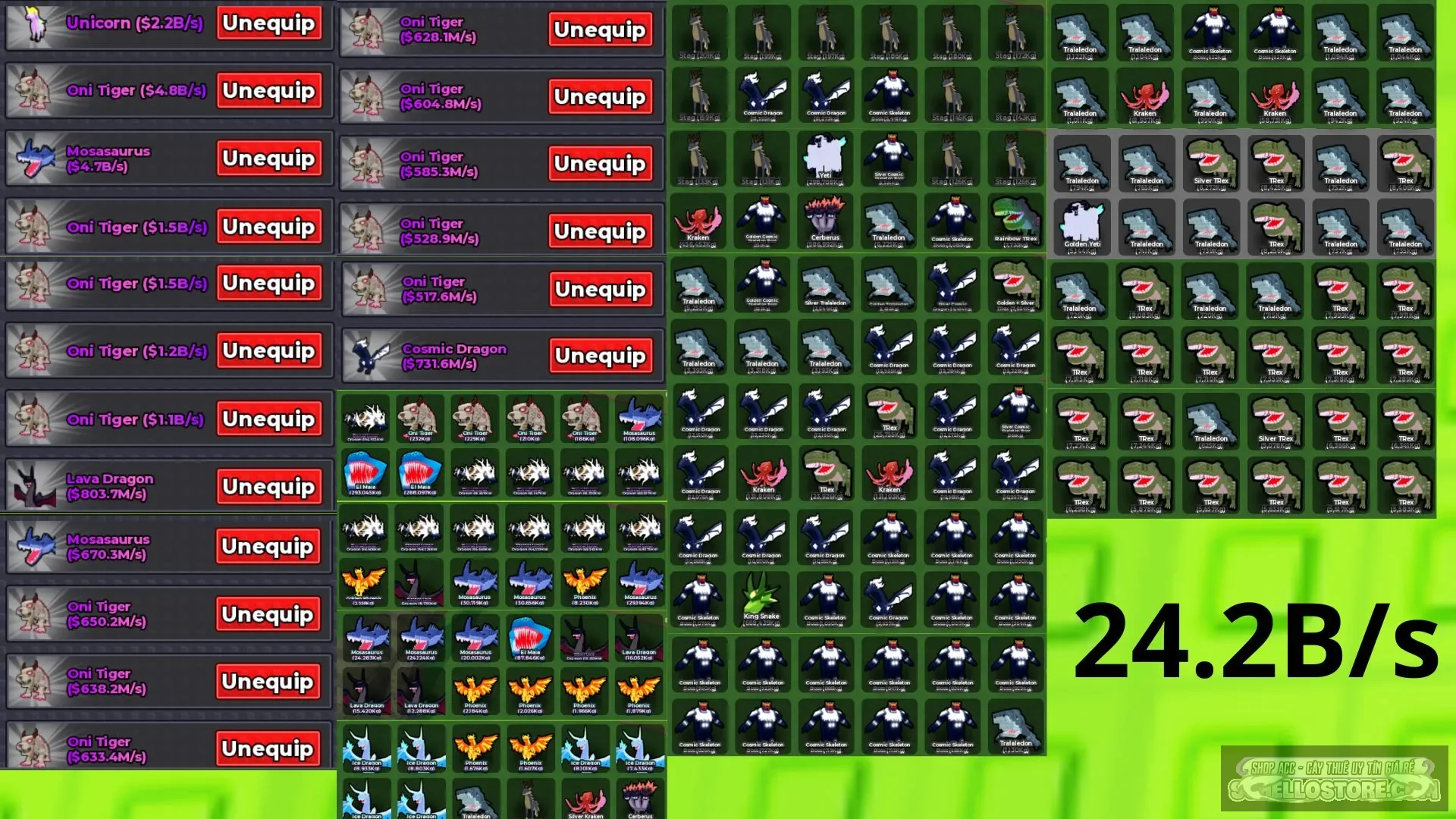 Acc Steal An Egg 24.2B/s 18/18 slot